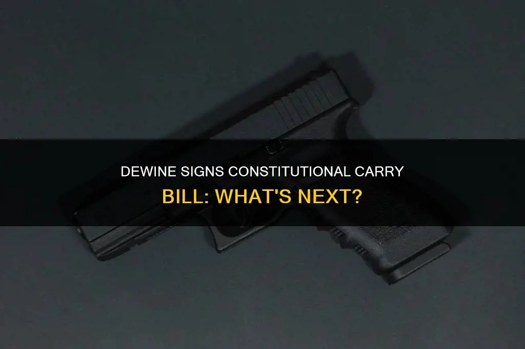 has dewine signed constitutional carry bill