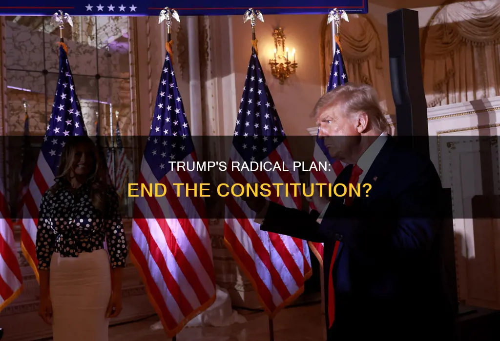 has donald trump called for the termination of the constitution