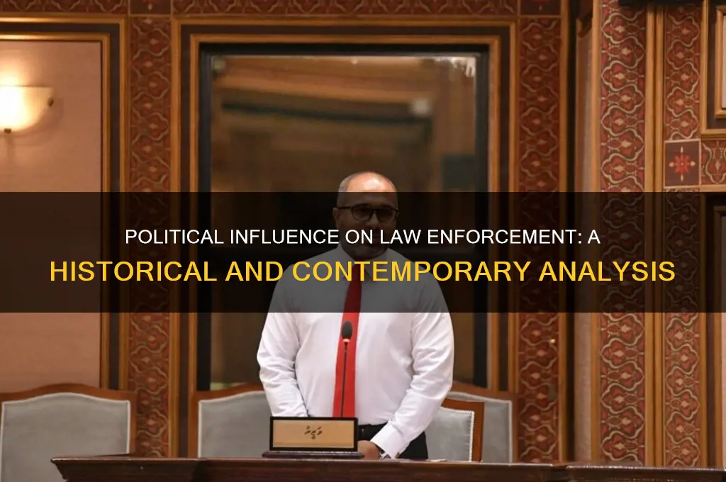 has law enforcement ever been motivated by political party