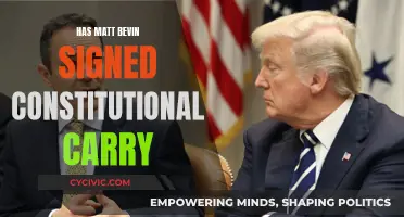 Matt Bevin's Stand on Constitutional Carry: Signed or Not?