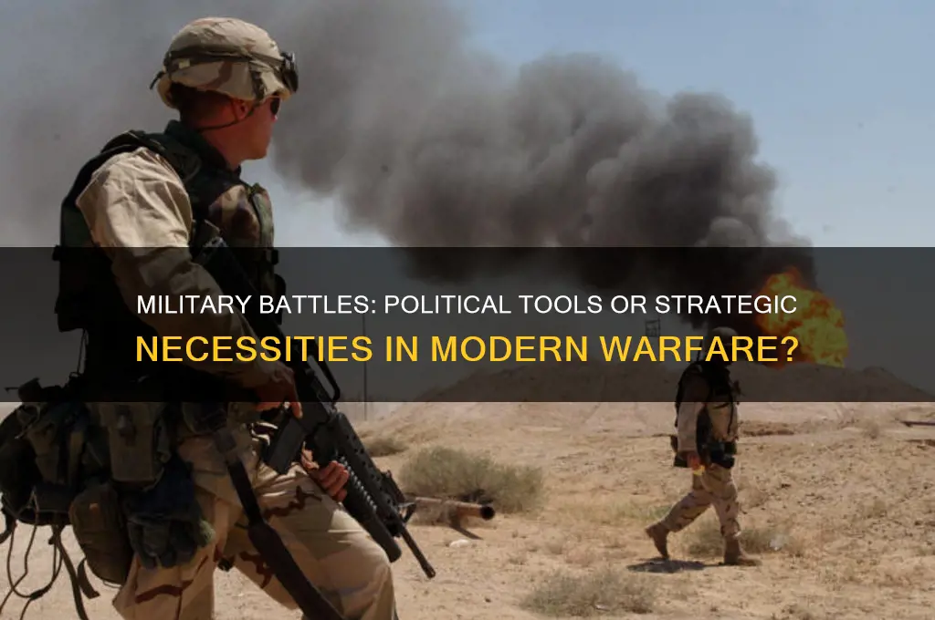 has military battles become political