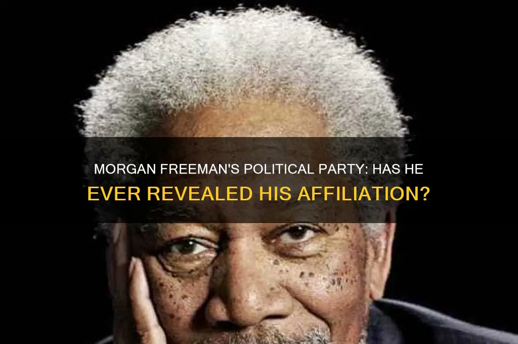 has morgan freeman ever disclosed his political party