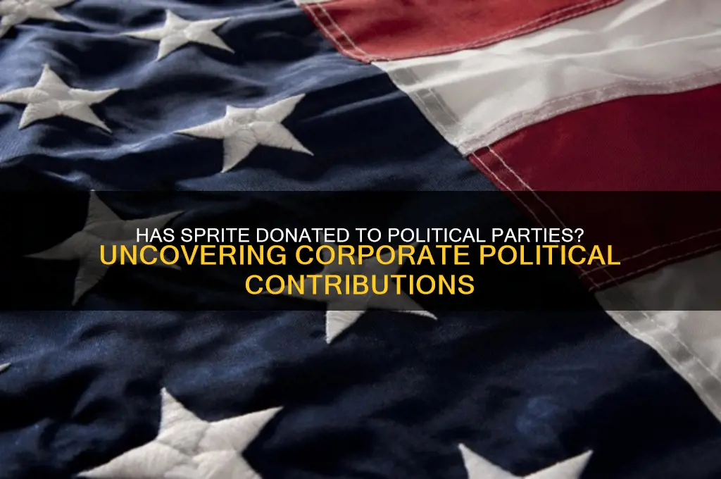 has sprite donated to political parties