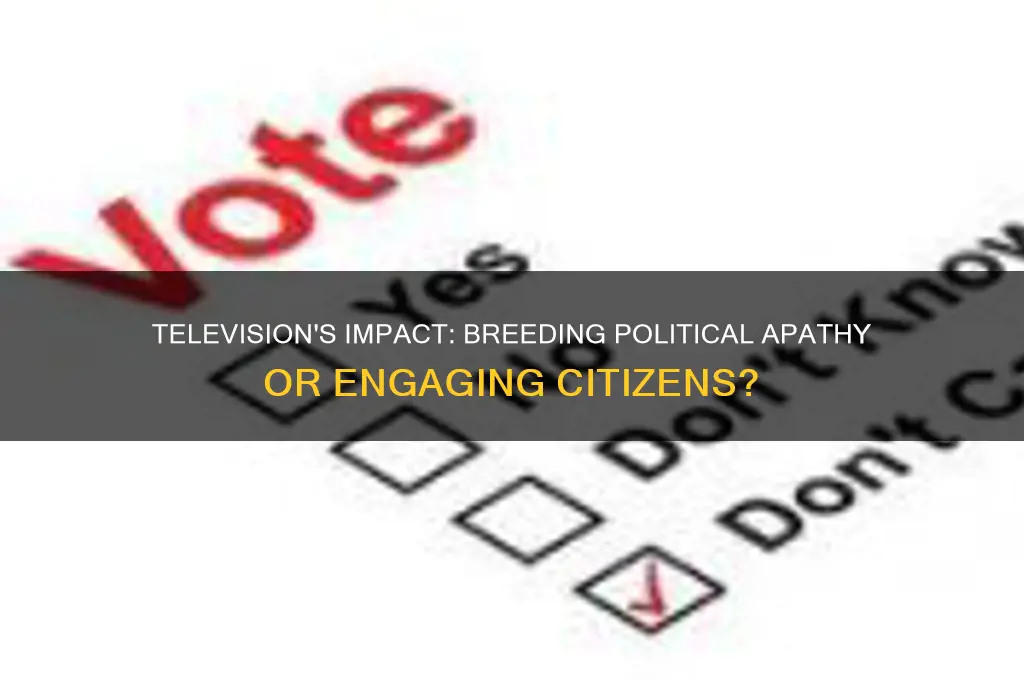 has television created political apathy