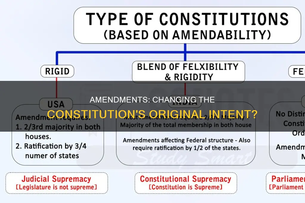 has the amendment process changed much of the original constitution