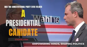 Who Was the Constitutional Party's Presidential Candidate?