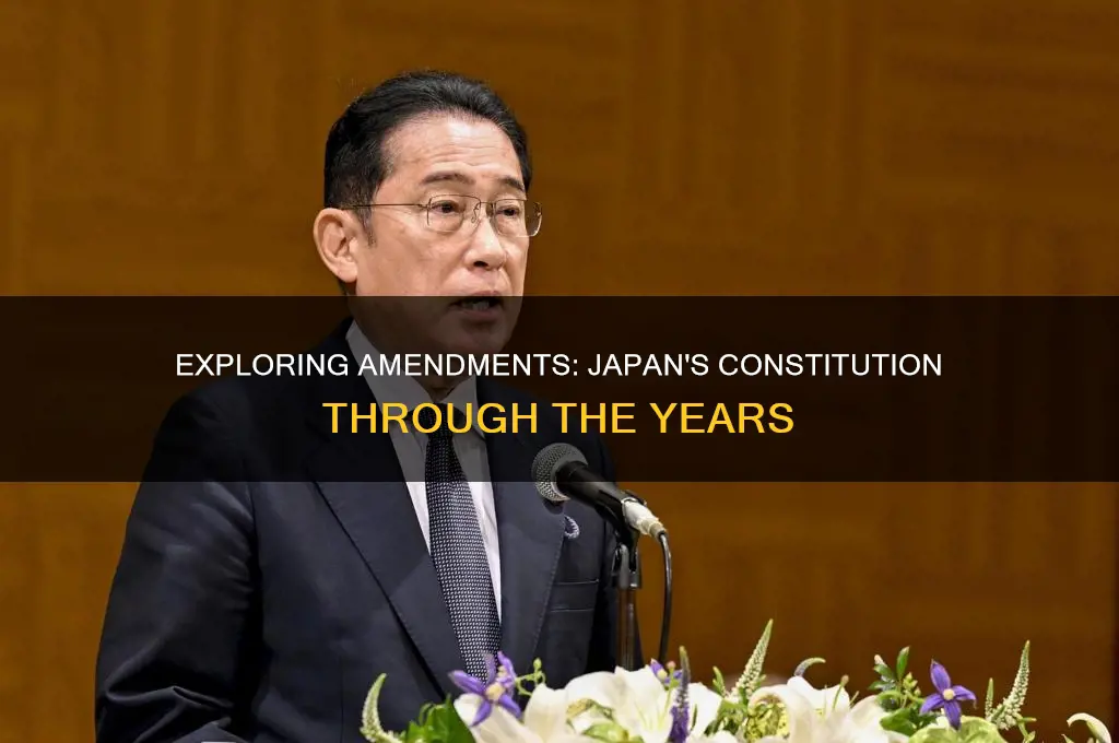 has the current japanese constitution been amended