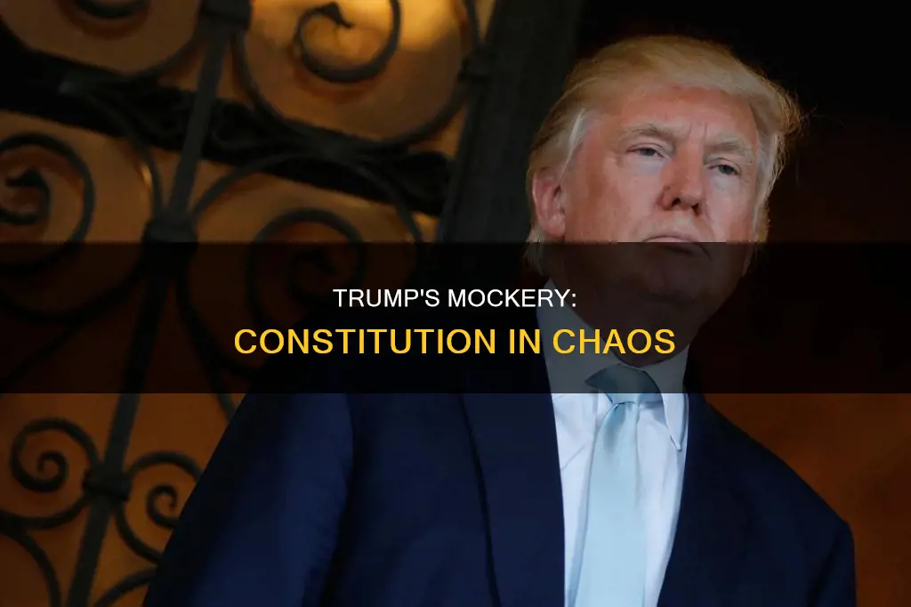 has trump made a mockery of the constitution