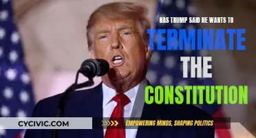 Trump's Wild Claims: Terminate the Constitution?