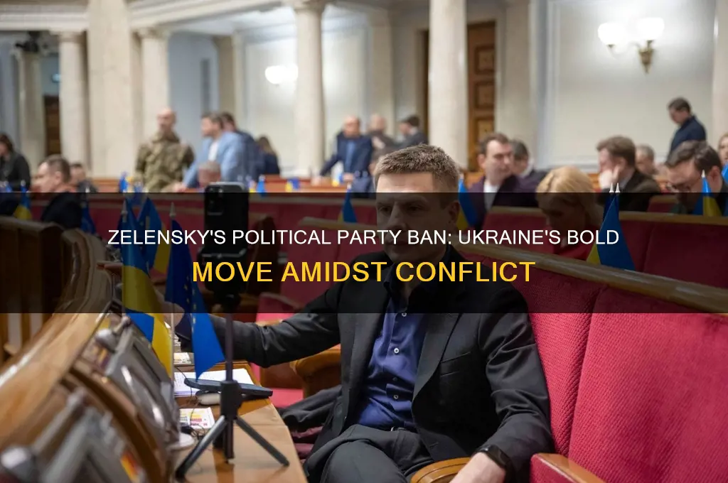 has zelensky banned political parties