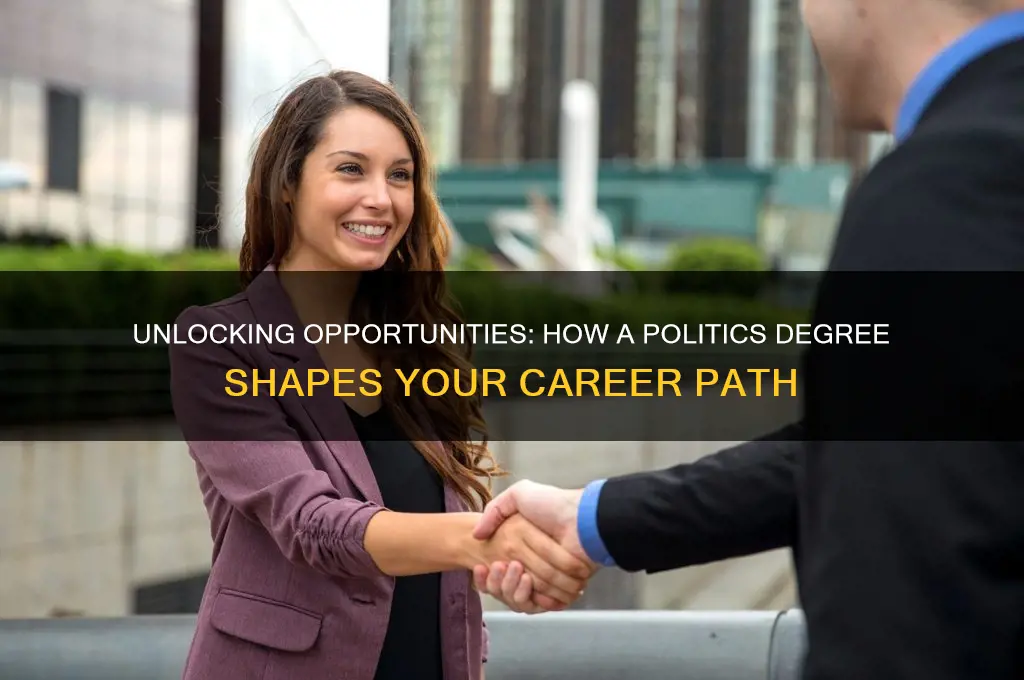 have a degree in politics