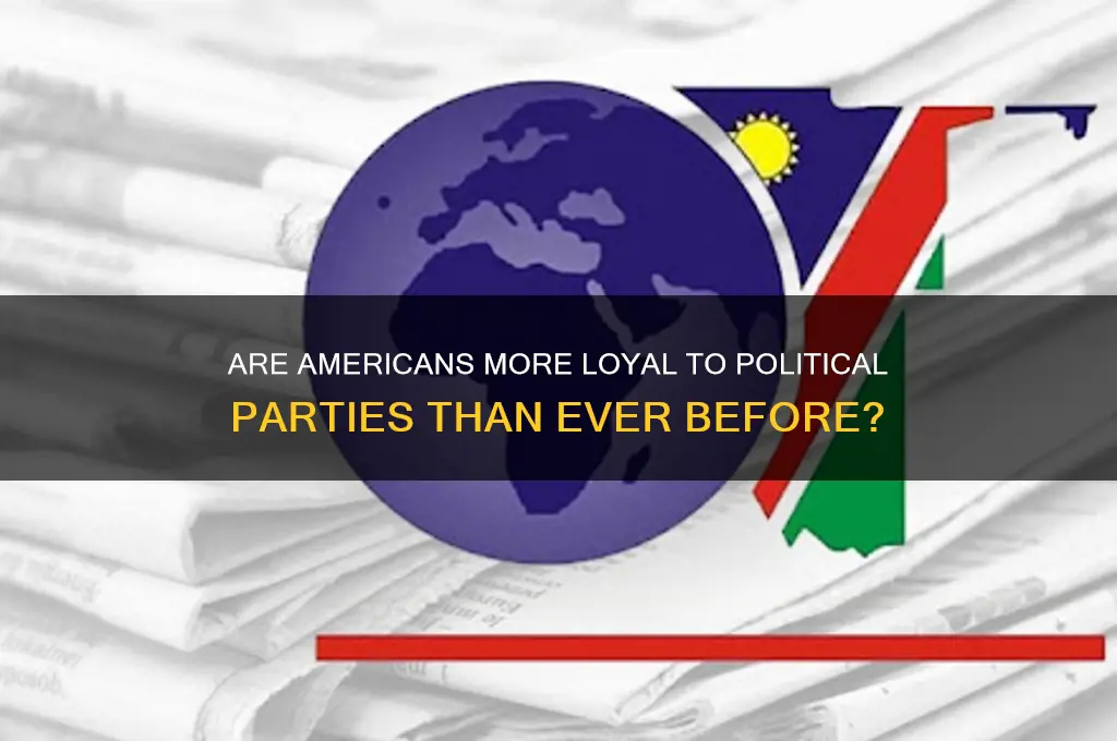 have americans become more attached to political parties