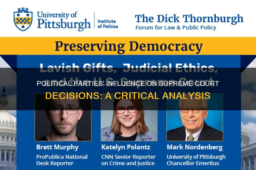 have political parties played a factor in supreme court desicions