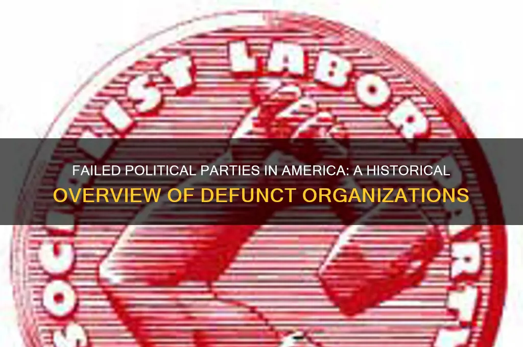 have there been any failed political parties in america