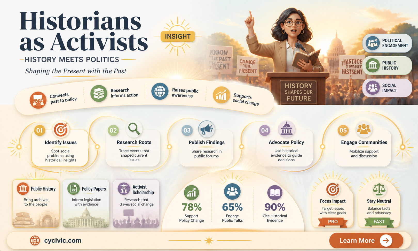 are historians political activists