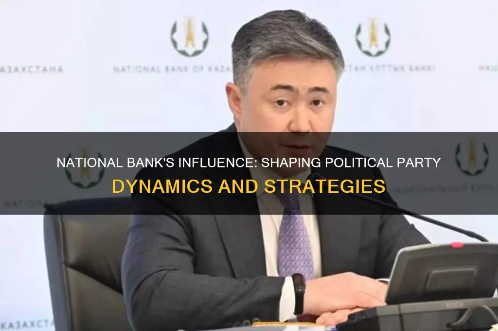 how a national bank affected political parties