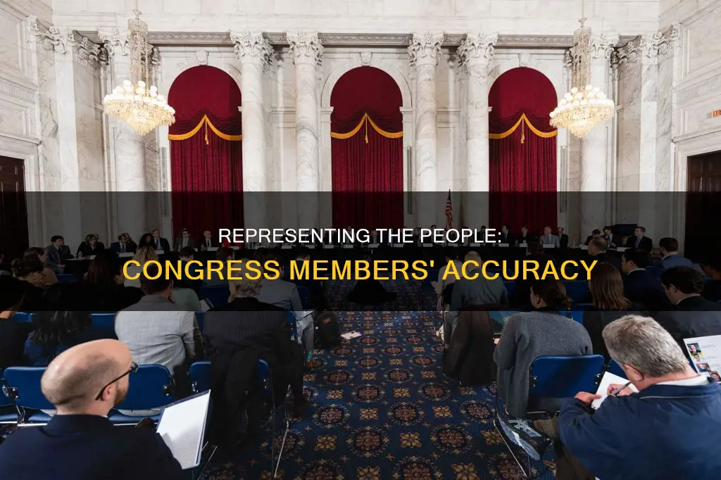 how accurately do congress members represent their constitutencies
