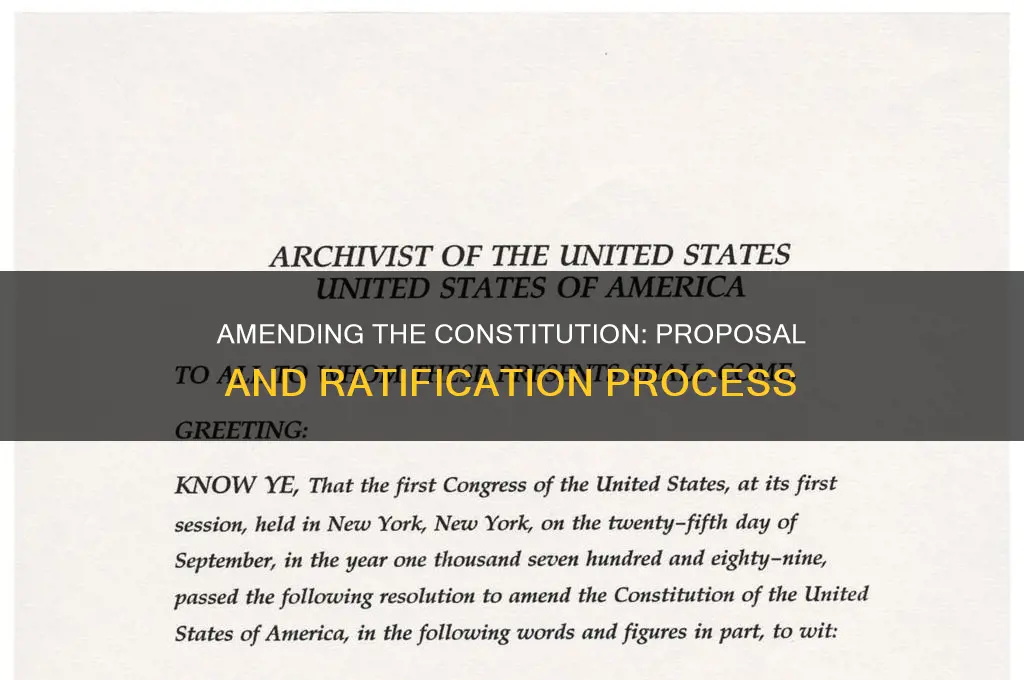 how an amendment to the constitution is proposed and ratified