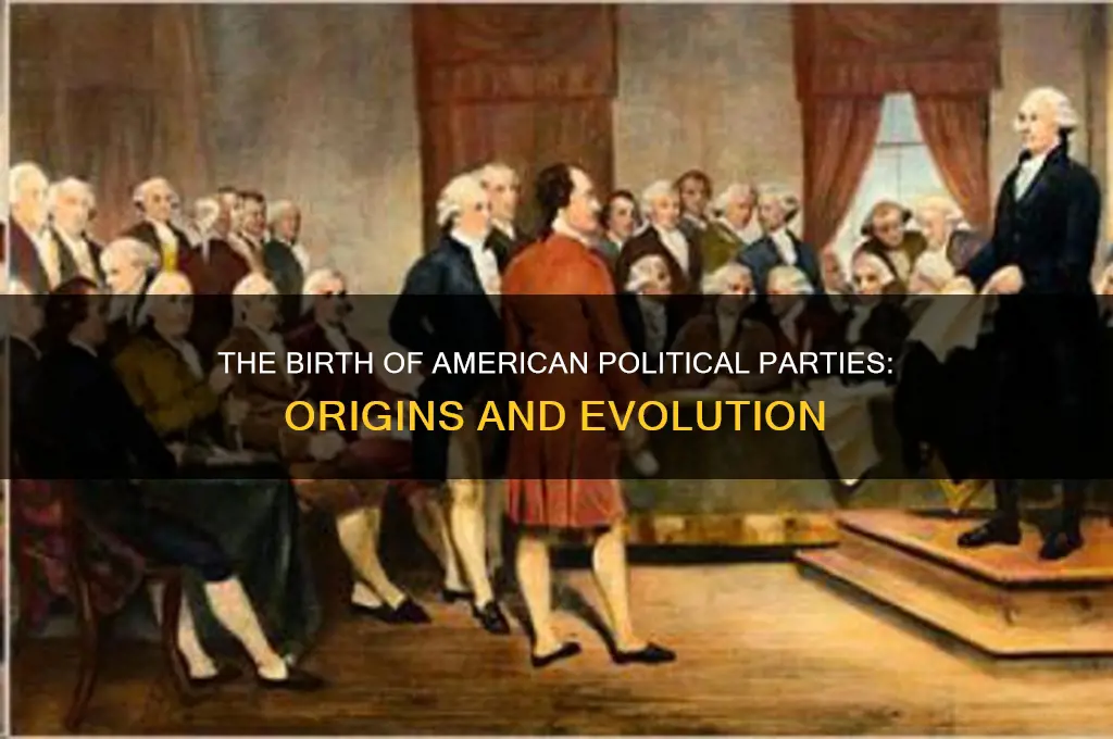 how and why did the first american political parties emerge