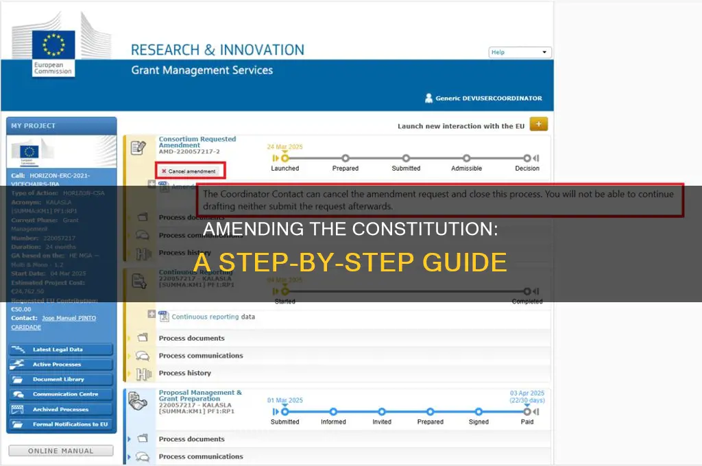 how approves amendments to the constitution