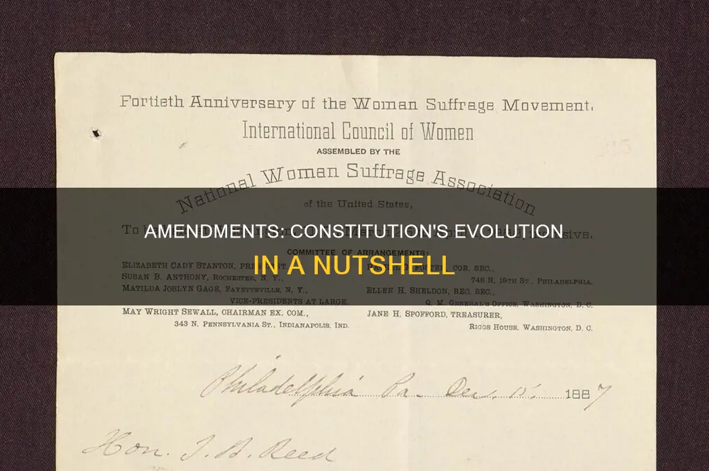 how are amendments arranged in the constitution