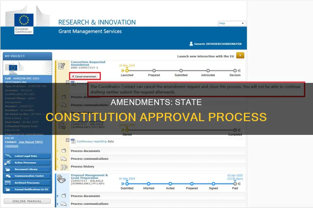 how are amendments to a state constitution finally approved