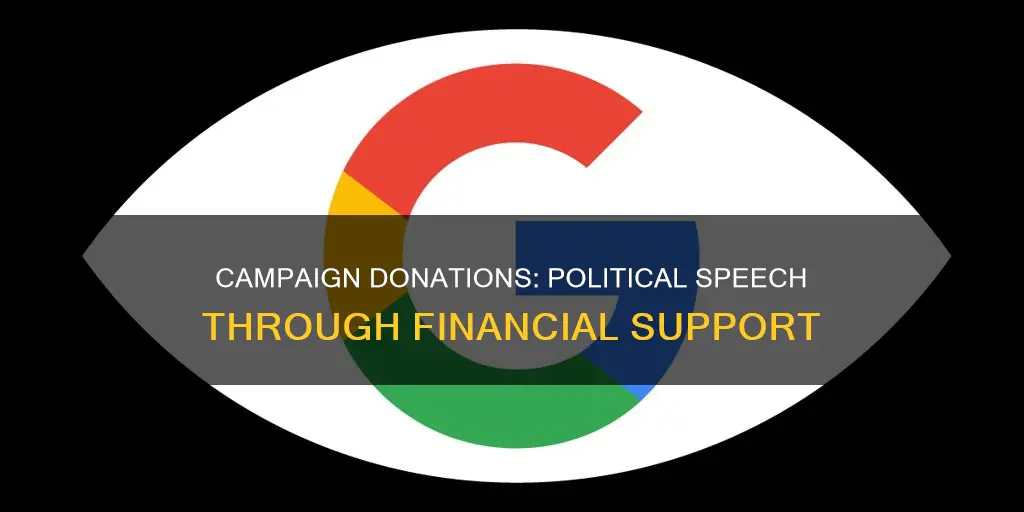 how are campaign donations a form of political speech