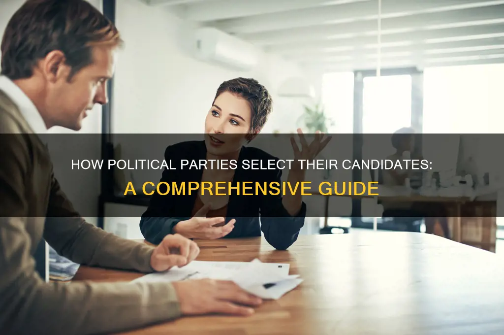 how are candidates chosen to represent their political party
