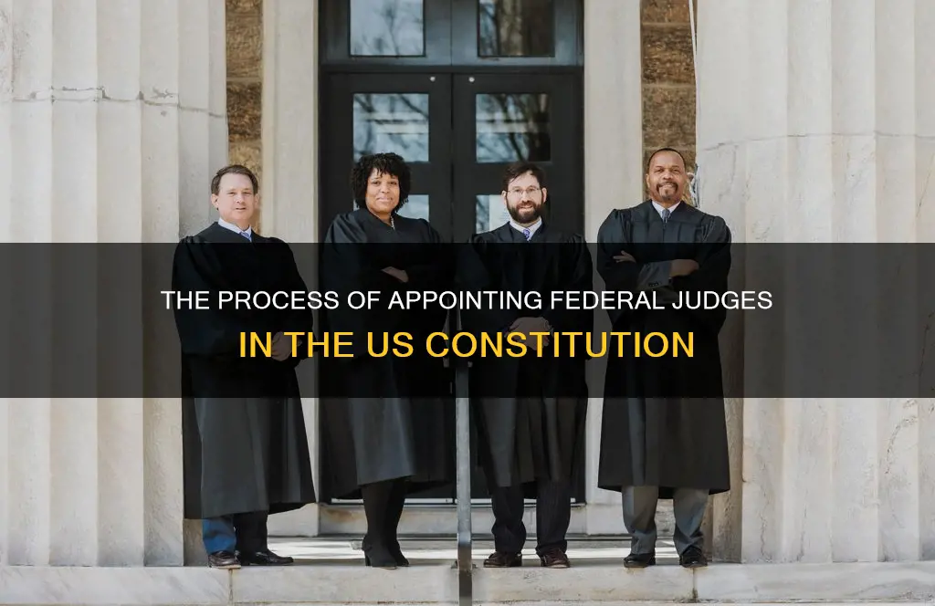 how are federal judges appointed according to the constitution