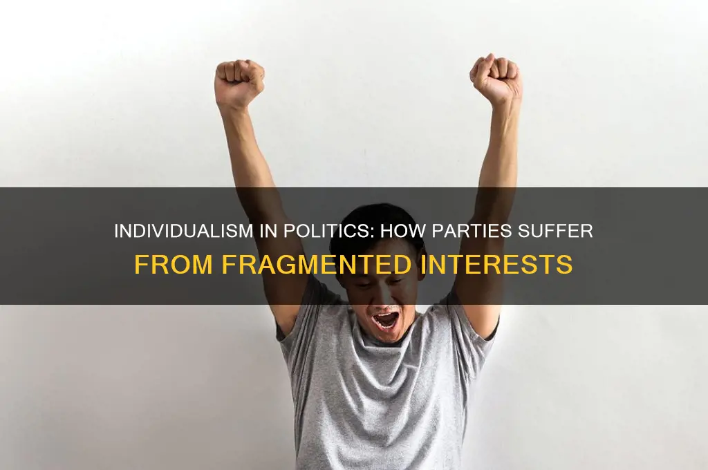 how are parties hurt by the individualistic nature of politics