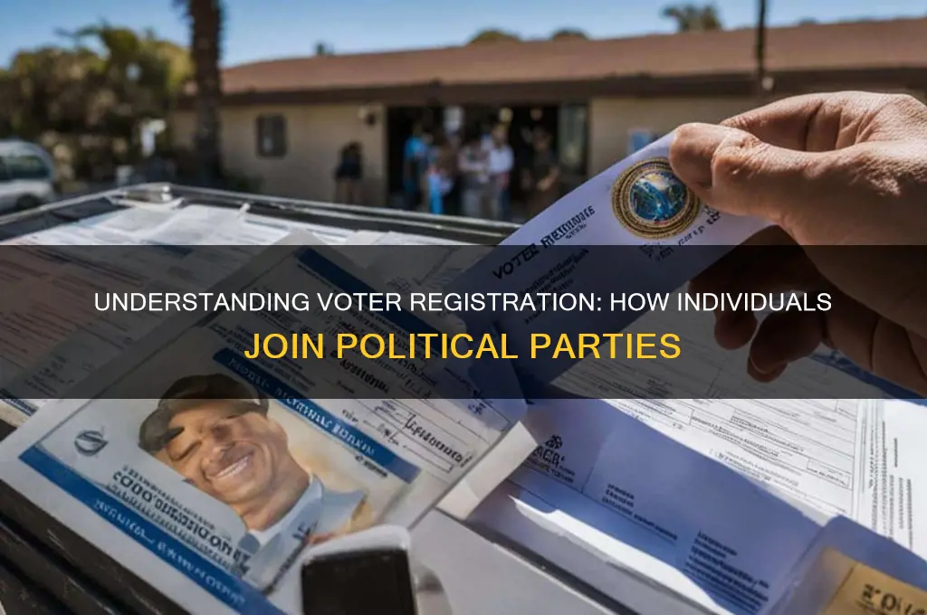 how are people registered to political party