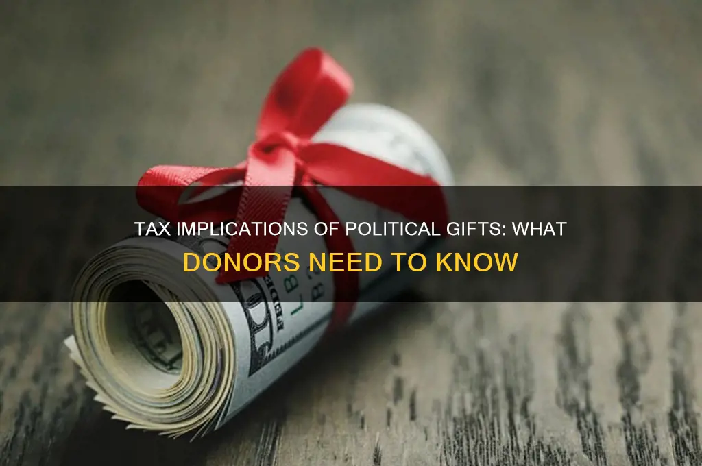 how are political gifts taxed