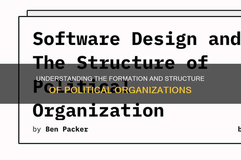 how are political organisations formed