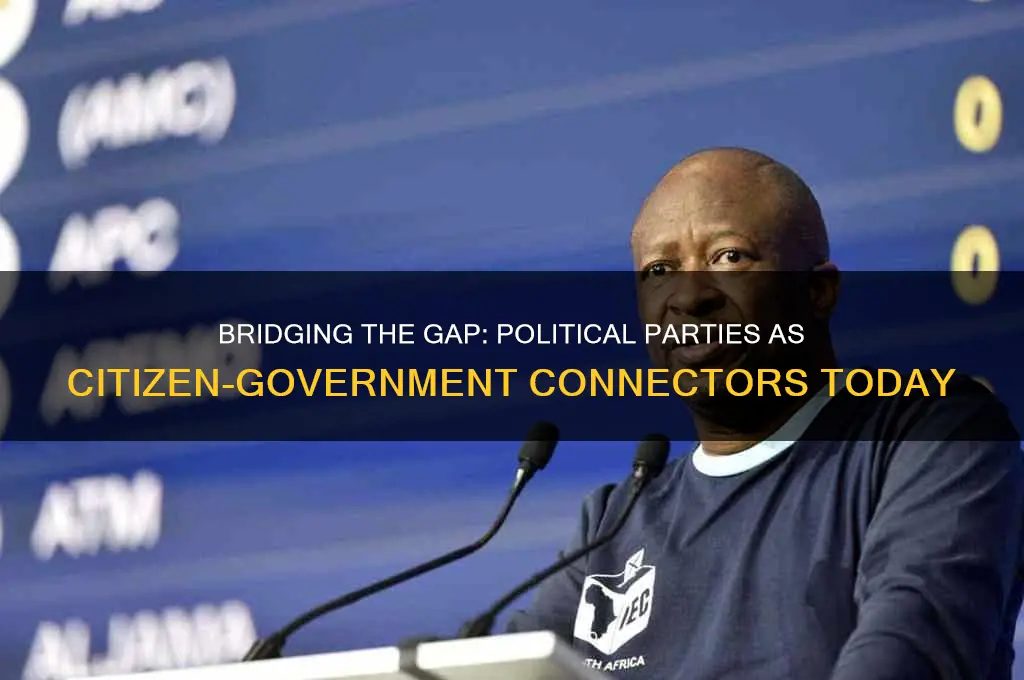 how are political parties currently linking citizens to the government