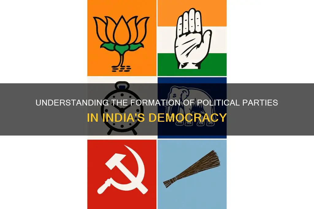 how are political parties formed in india