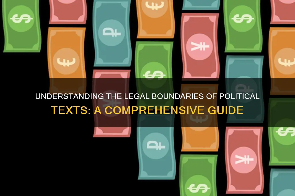 how are political texts legal