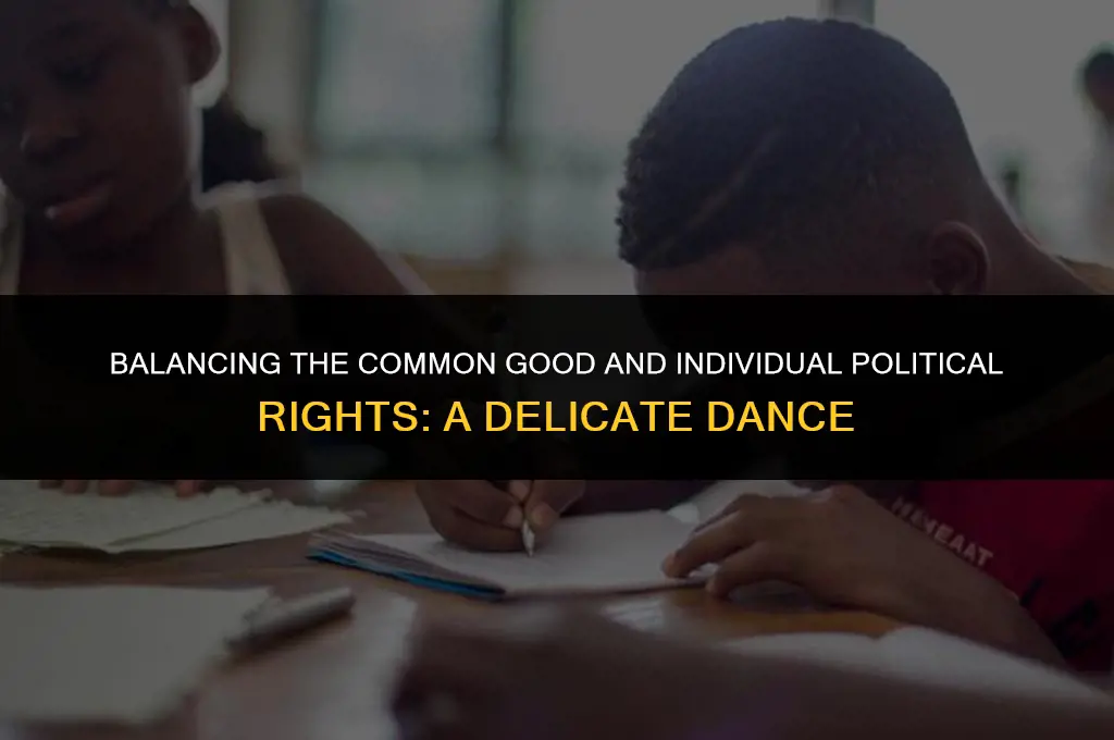 how are the common good and individual political rights