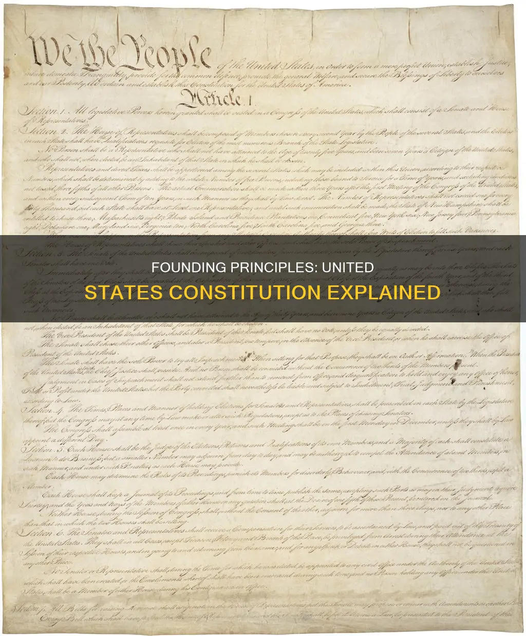 how are the major principles of the us constitution related