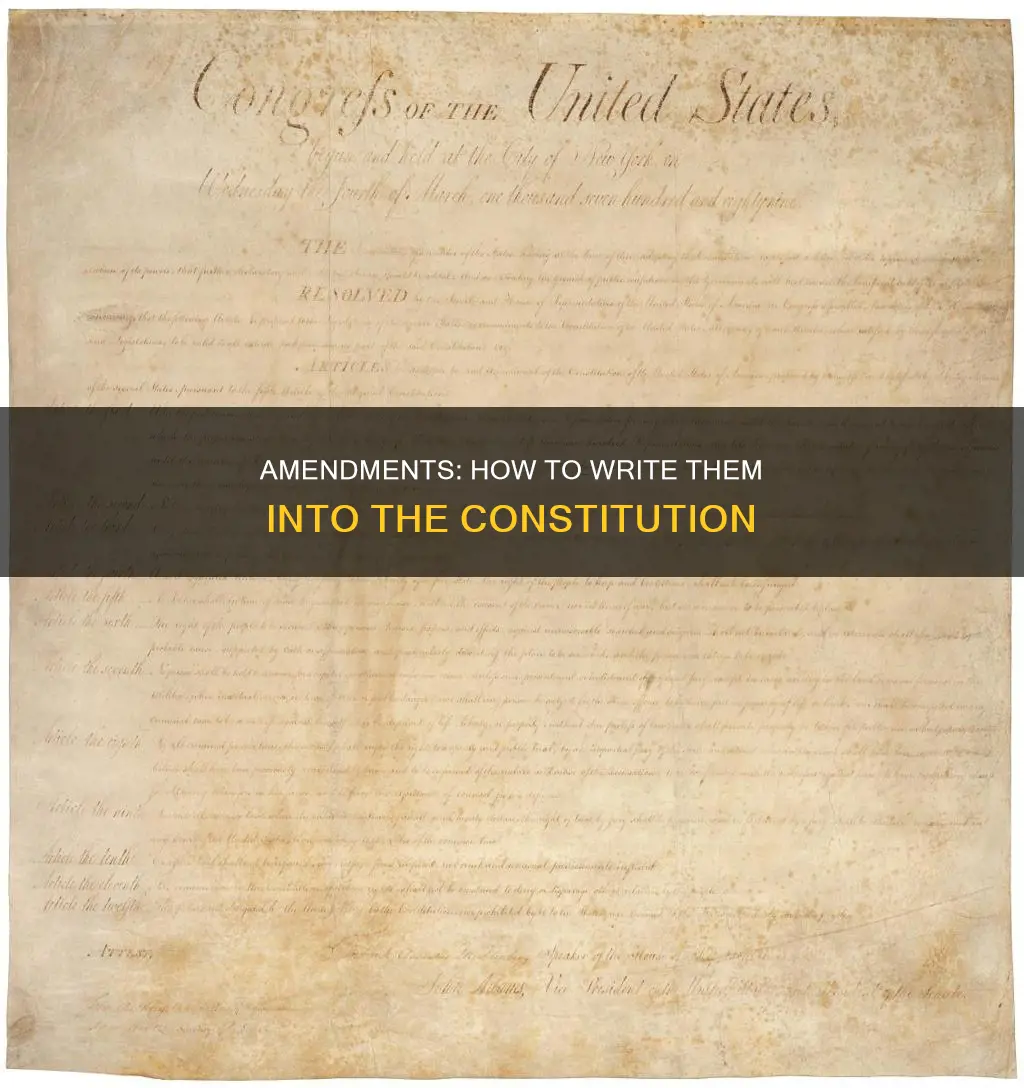 how are they written into the constitution
