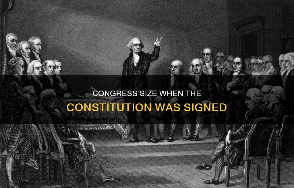 how big was congress when the constitution was signed