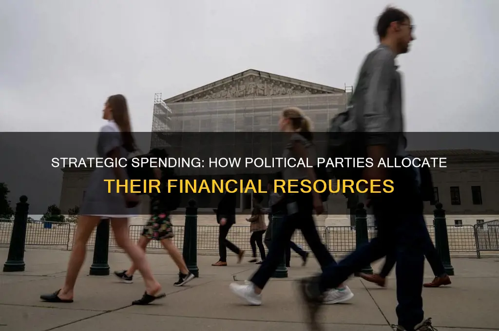 how can a political parties spend their money
