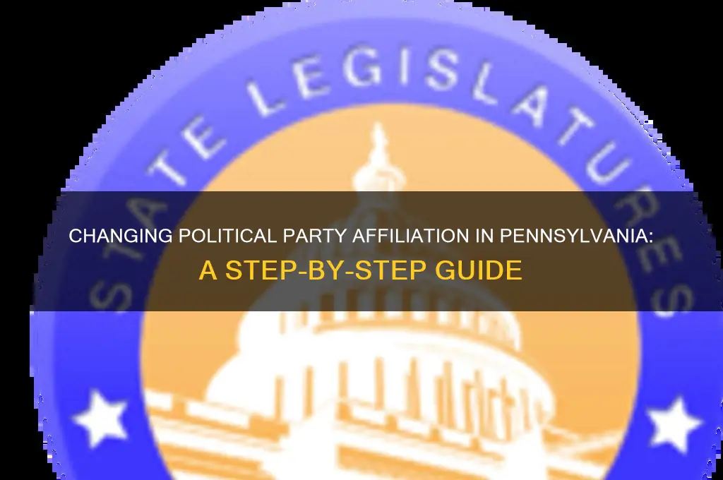 how can i change my political party affiliation in pa