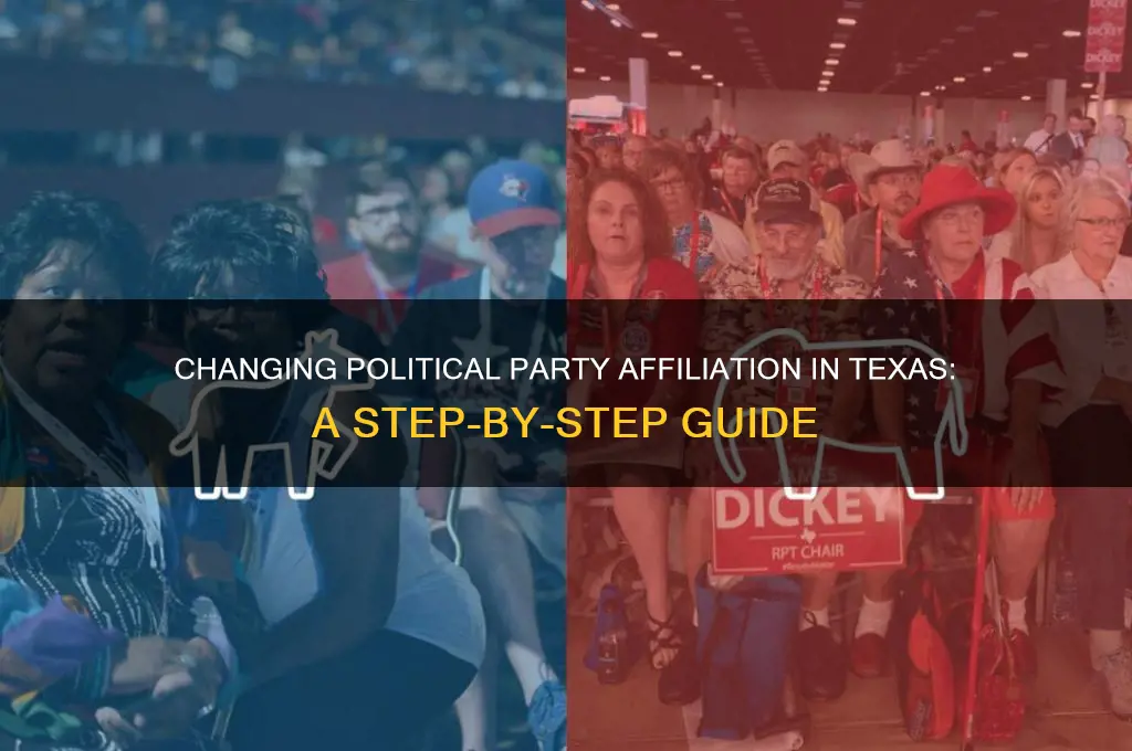 how can i change my political party affiliation in texas