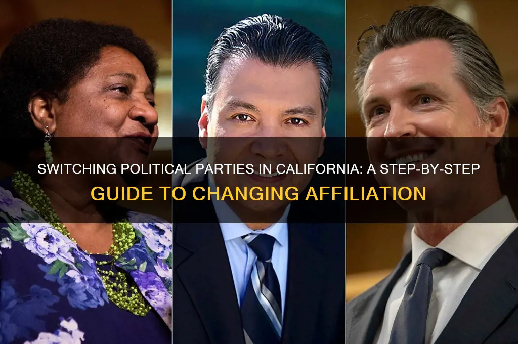how can i change my political party in california