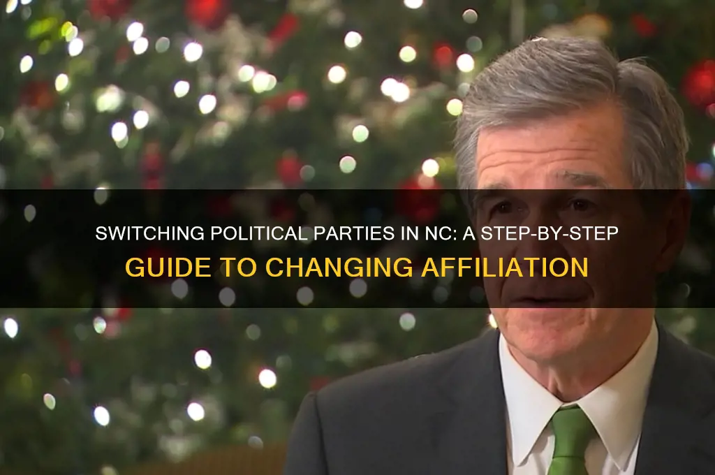 how can i change my political party in nc