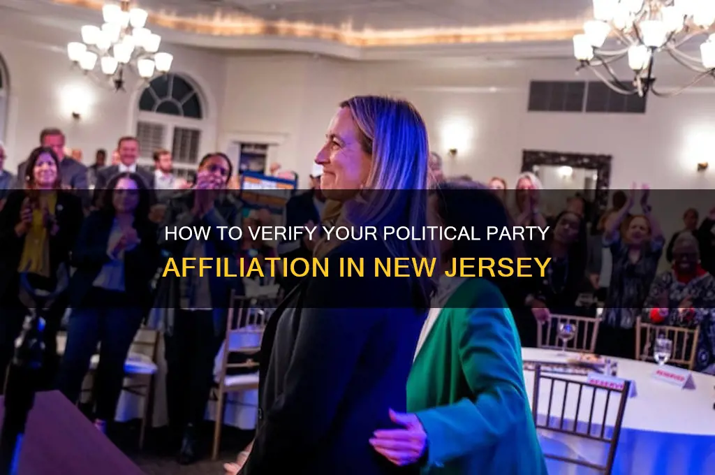 how can i check my political party affiliation in nj