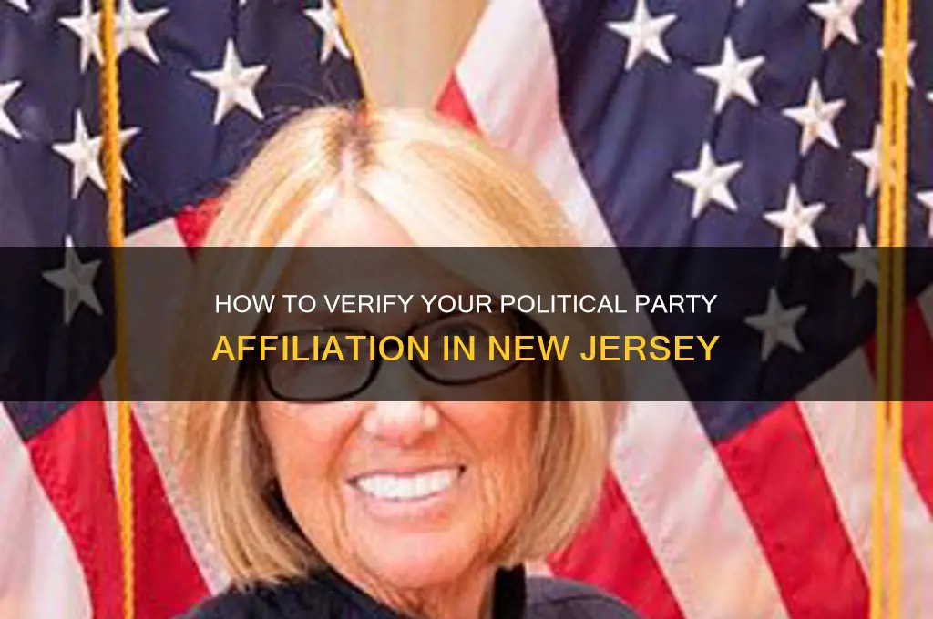 how can i check my political party affiliation nj