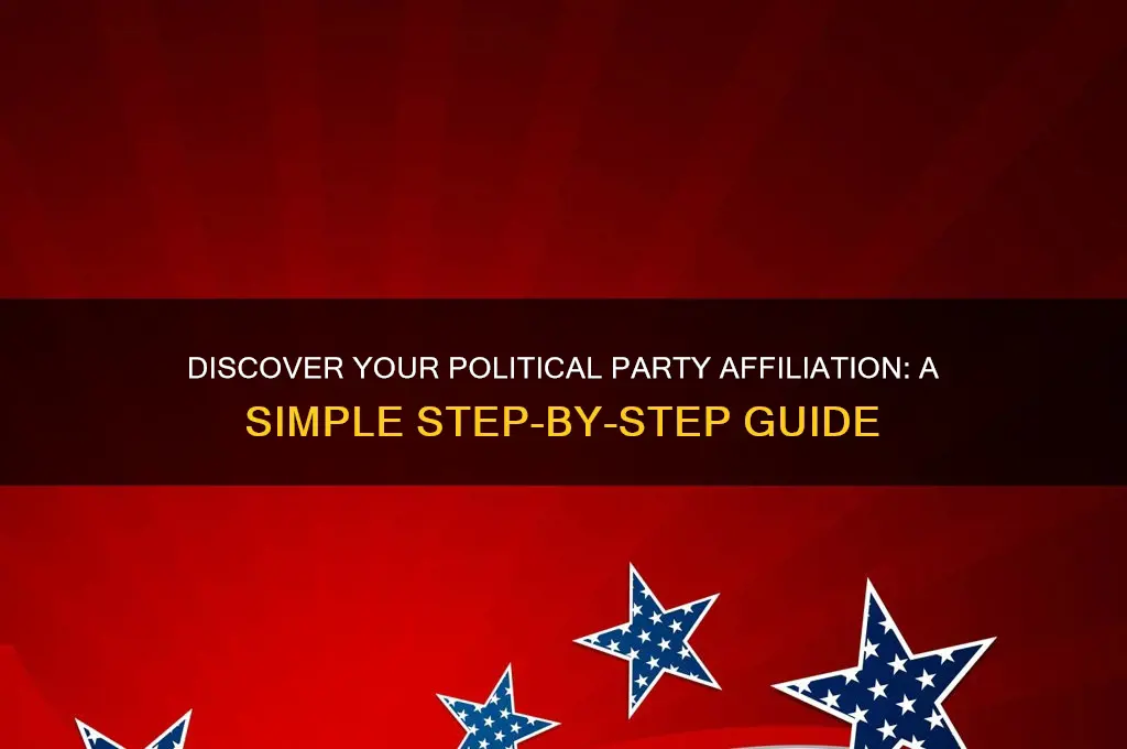 how can i check my political party affiliation