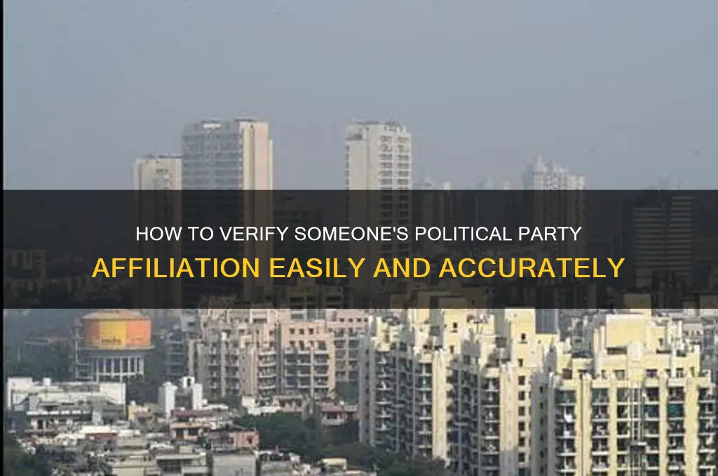 how can i check someones political party