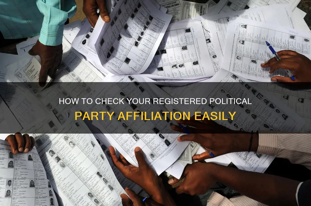 how can i determine what political party i am registered
